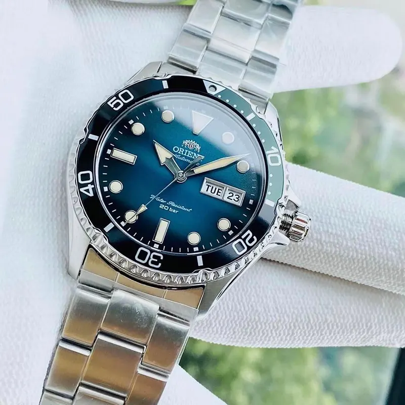 Orient Kamasu II Green Dial 200m Men's Watch- RA-AA0811E